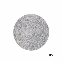 Round Handwoven Polypropylene Rug(Wa-fu 02)