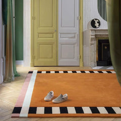 Premium Hand-Tufted Carpet(Frame Stripe)