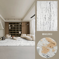 Outstanding Water Resistance! Premium Nordic-Style Waterproof Rug(Seine River)