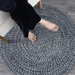 Round Handwoven Polypropylene Rug(Wa-fu 02)