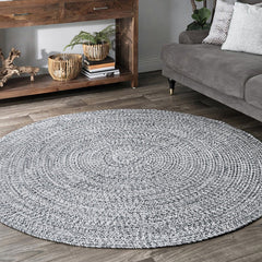 Round Handwoven Polypropylene Rug(Wa-fu 02)