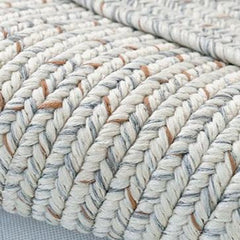 Round Handwoven Polypropylene Rug(Wa-fu 02)