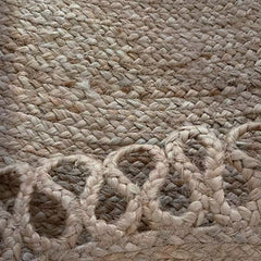 Natural Jute Rug – Summer-Friendly(Sunflower)