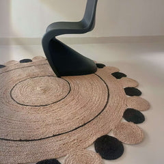 Natural Jute Rug – Summer-Friendly(Planet)