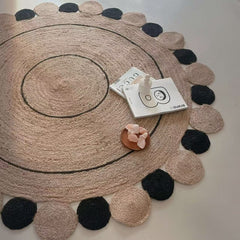 Natural Jute Rug – Summer-Friendly(Planet)