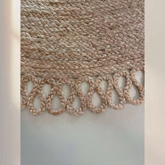 Natural Jute Rug – Summer-Friendly(Sunflower)