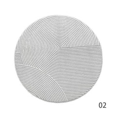 Classic Nordic-Style 3D Wilton Woven Carpet（HALFHALF）
