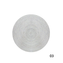 Round Handwoven Polypropylene Rug（Wa-fu 02）