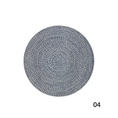 Round Handwoven Polypropylene Rug（Wa-fu 02）