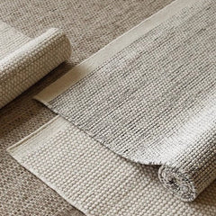 Handwoven Carpet Crafted Only from Natural Materials — A High-Quality Piece Made to Last（Rock）