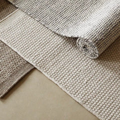 Handwoven Carpet Crafted Only from Natural Materials — A High-Quality Piece Made to Last（Rock）