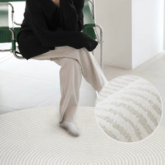 Classic Nordic-Style 3D Wilton Woven Carpet（HALFHALF）