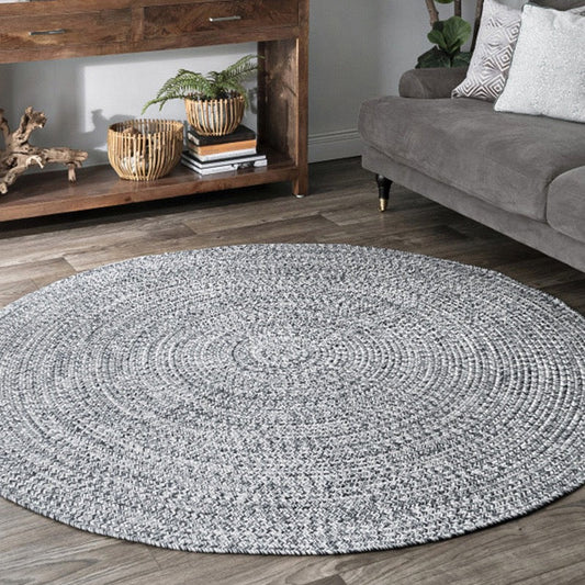 Round Handwoven Polypropylene Rug（Wa-fu 02）