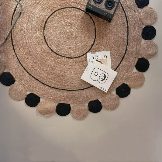 Natural Jute Rug – Summer-Friendly（Planet）