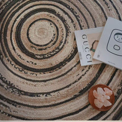 Natural Jute Rug – Summer-Friendly（Galaxy）